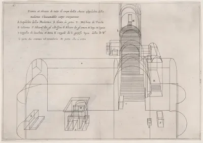 Plate 35, from "Trattato delle Piante & Immagini de Sacri Edifizi di Terra Santa" (Treatise of the Plans & Images of the Sacred Buildings of the Holy Land)
