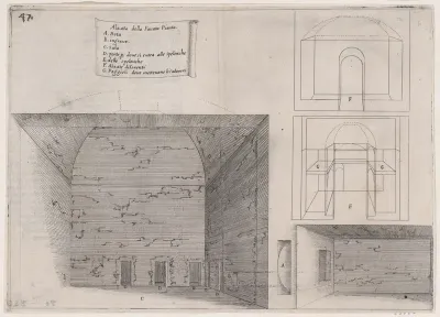 Plate 39, from "Trattato delle Piante & Immagini de Sacri Edifizi di Terra Santa" (Treatise of the Plans & Images of the Sacred Buildings of the Holy Land)