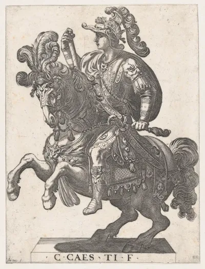 Plate 4: Emperor Gaius on Horseback, from "The First Twelve Roman Caesars"