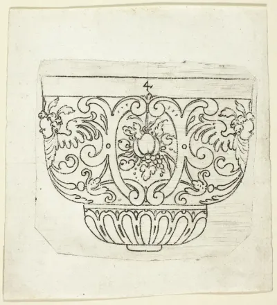 Plate 4, from XX Stuck zum (ornamental designs for goblets and beakers)