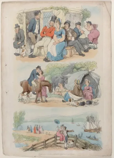 Plate 4: Recruiting, from "World in Miniature"