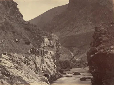 Plate 41. Weber Canon, from below Devil's Gate