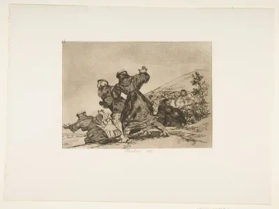 Plate 43 from "The Disasters of War" (Los Desastres de la Guerra): 'This too' (Tambien esto)