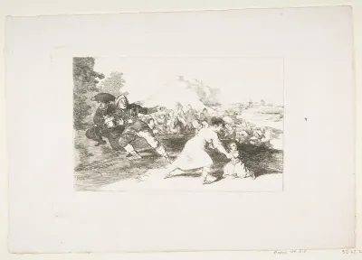 Plate 44 from "The Disasters of War" (Los Desastres de la Guerra): 'I saw it' (Yo lo vi)