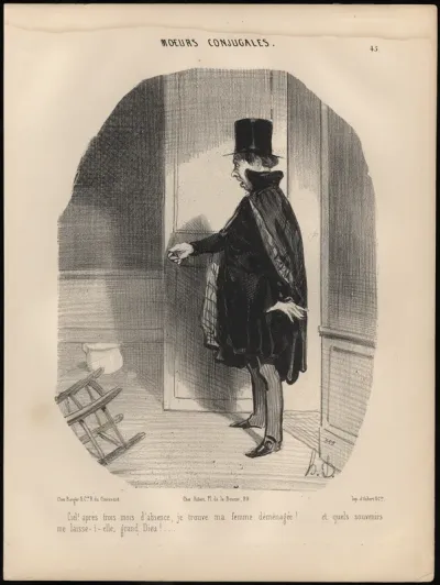 Plate 45 from Moeurs Conjugales (Married Life)