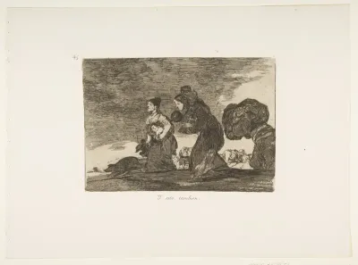 Plate 45 from "The Disasters of War" (Los Desastres de la Guerra): 'And this too' (Y esto tambien)