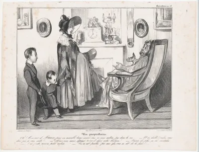 Plate 49: A Landlord, from 'Caricaturana,' published in Les Robert Macaires