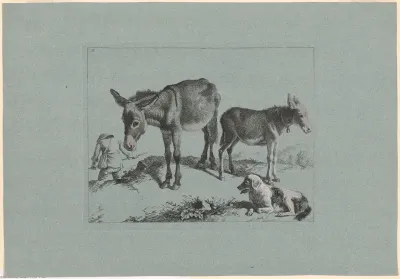 Plate 5, from The Set of 12 Pastorals Scenes