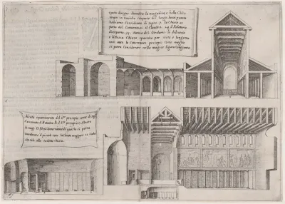 Plate 5, from "Trattato delle Piante & Immagini de Sacri Edifizi di Terra Santa" (Treatise of the Plans & Images of the Sacred Buildings of the Holy Land)