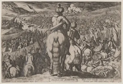 Plate 5: The Defeat of the Ethiopians, from "The Battles of the Old Testament"