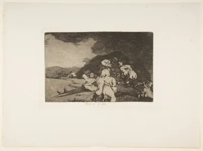 Plate 6 from "The Disasters of War" (Los Desastres de la Guerra): 'It serves you right' (Bien te se está)
