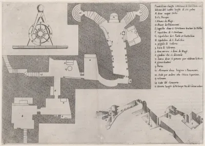 Plate 6, from "Trattato delle Piante & Immagini de Sacri Edifizi di Terra Santa" (Treatise of the Plans & Images of the Sacred Buildings of the Holy Land)