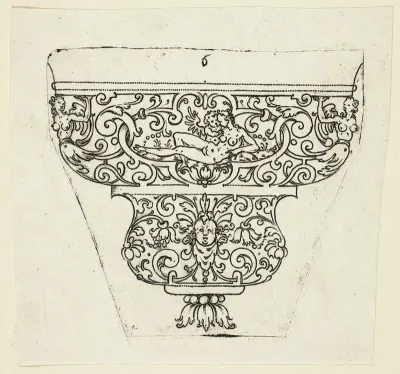 Plate 6, from twenty ornamental designs for goblets and beakers
