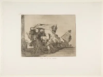 Plate 67 from "The Disasters of War" (Los Desastres de la Guerra): 'This is not less so' (Esta no lo es menos)