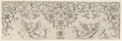 Plate 7, from "Friezes with Birds, Flowers and Meandering Wreaths and Scrolls"