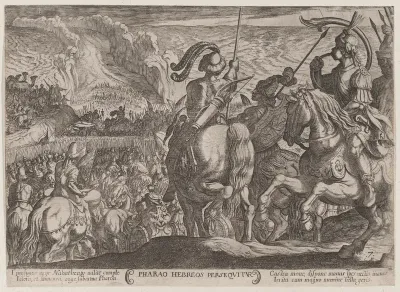 Plate 7: The Egyptians Pursuing the Israelites, from "The Battles of the Old Testament"