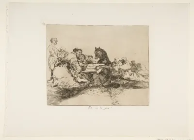 Plate 74 from "The Disasters of War" (Los Desastres de la Guerra): 'That is the worst of it!' (Esto es lo peor!)