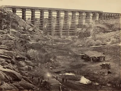 Plate 8. Dale Creek Bridge, from Above