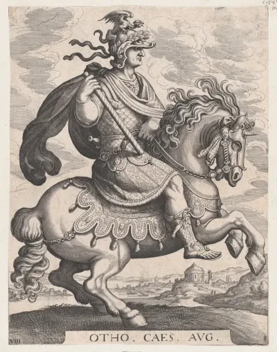 Plate 8: Emperor Otho on Horseback, from "The First Twelve Roman Caesars"