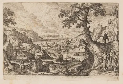 Plate 8, from Landscapes with Scenes from the Old and New Testament and Ovid’s Metamorphoses