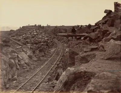 Plate 9. Eastern Approach to Dale Creek Bridge