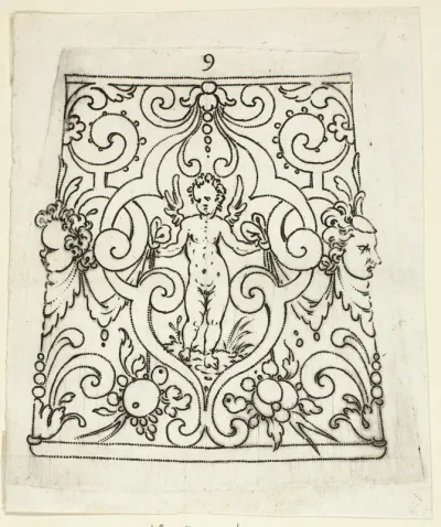 Plate 9, from XX Stuck zum (ornamental designs for goblets and beakers)
