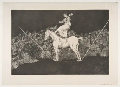 Plate B from the Disparates: Punctual Folly
