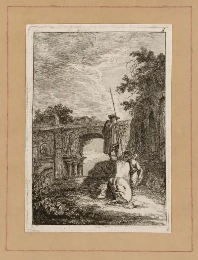 Plate Eight from Evenings in Rome
