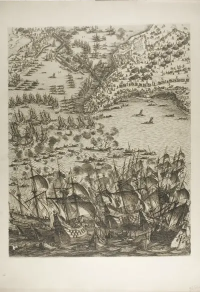 Plate Five from La Siège de la Rochelle