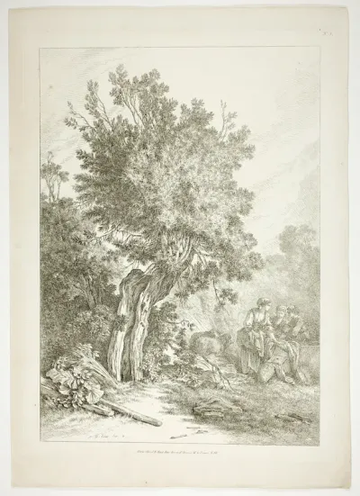 Plate Five of 38 from Oeuvres de J. B. Huet