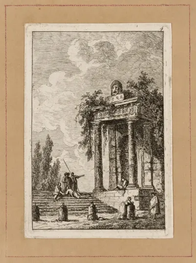 Plate Four from Evenings in Rome