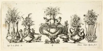 Plate Four from Raccolta di Vasi diversi di Stef. de la Bella Fiorentino