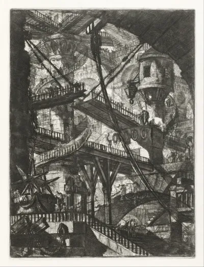 Plate from the 'Carceri d'invenzione' series