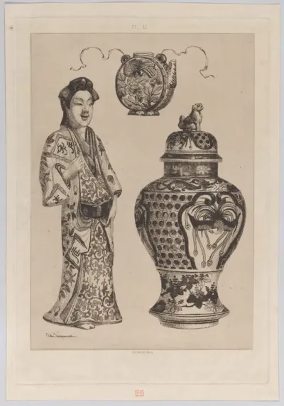 Plate II, from "History of Porcelain"