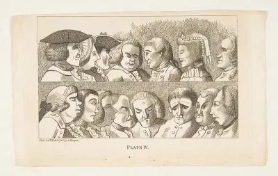 Plate IV, from Rules for Drawing Caricaturas