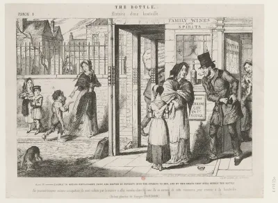Plate IV, Unable to Obtain Employment They Are Driven by Poverty into the Streets to Beg