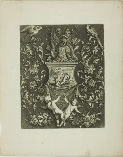 Plate Nine, from A New Book of Ornaments