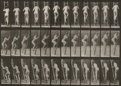 Plate Number 112. Ascending a ladder