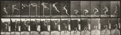 Plate Number 158. Jumping, running twist high jump