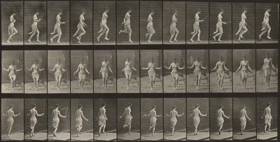 Plate Number 174. Running and jumping with skipping rope