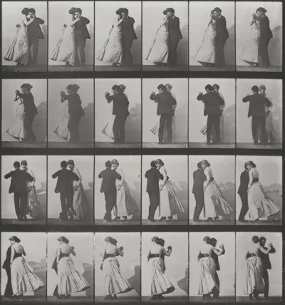 Plate Number 197. Man and woman dancing a waltz