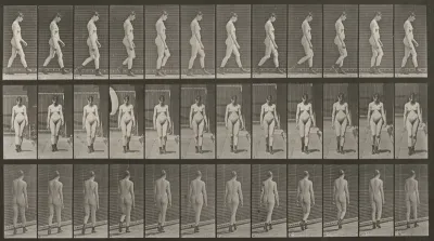 Plate Number 22. Walking with high-heeled boots on
