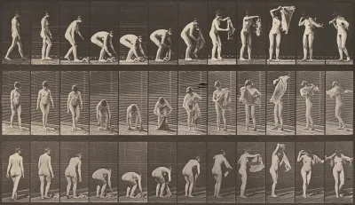 Plate Number 227. Lifting a cloth from the ground, placing it around shoulder and turning