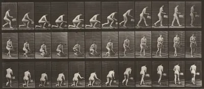 Plate Number 251. Kneeling on left knee with a basket in left hand and rising
