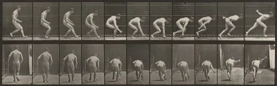 Plate Number 287. Baseball, running and picking up the ball