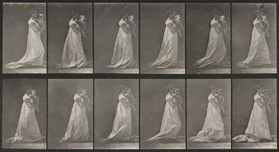 Plate Number 36. Walking and carrying a child on left arm