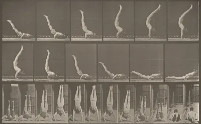 Plate Number 372. Acrobat, horizontal "press up"