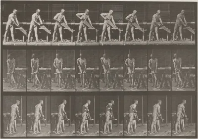 Plate Number 380. Carpenter, sawing a board