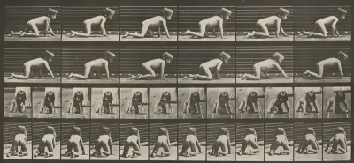 Plate Number 471. Child crawling on hands and knees