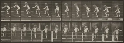 Plate Number 473. Child walking up stairs